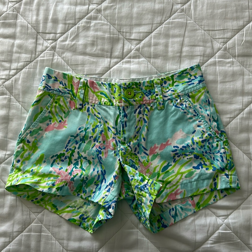 Lilly Pulitzer The Callahan Shorts in Skye Blue Blue Haven - Size 00